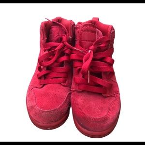 Nike Air Jordan 1 GS Red Suede Kids Sz 1Y
